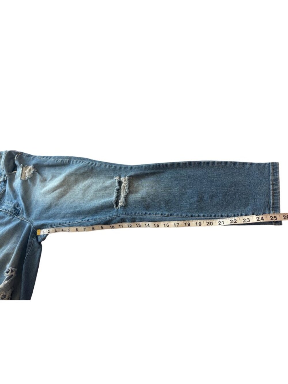 Indigo Fusion Plus Size 18 Indie Sleaze Distressed Skinny Jeans Y2K Streetwear - Picture 8 of 10